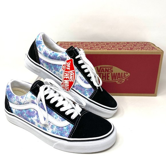 Vans Old Skool Low Top mens Size Blue Black Tie Dye Skateboarding VN0A5AO96GF - Picture 10 of 12